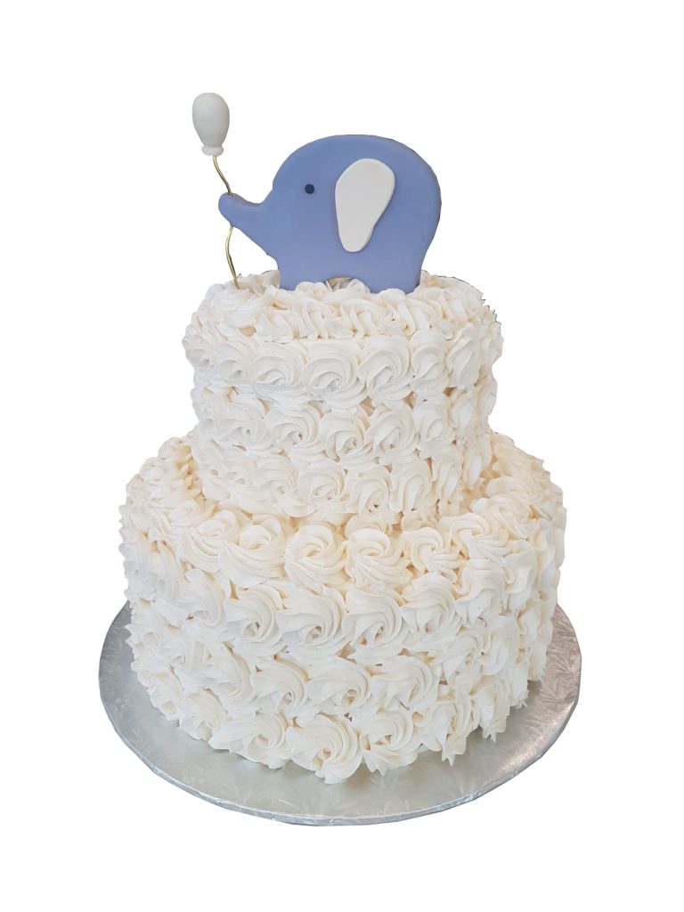 TWO TIER BABY SHOWER CAKE Sucre Patisserie & Cafe