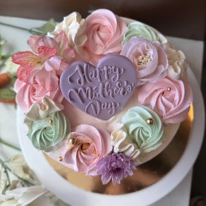 Mother's Day Pink Floral Cake